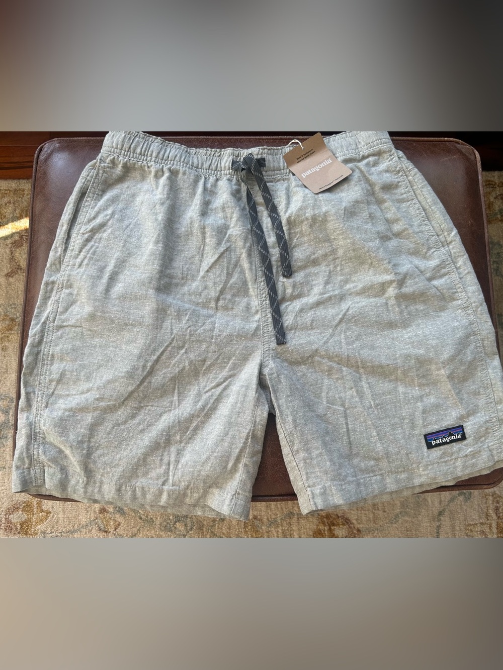 Patagonia Light Heather Gray Men's Baggie Naturals